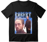Robert Cotton Pattinson Graphic Standing Tee Meme Sleeve Friend Birthday T-Shirt for Mother's Fathers Dayed(Medium)