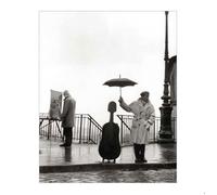 Robert DOISNEAU - Un Musicien Sous la Pluie - 24x30cm - Affiche / Poster