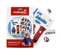 Robert Frederick Paddington Ensemble de papeterie pour enfants - Cahier d'exercices A5, crayon, règle, gomme, taille-crayon et autocollants - Fournitures de rentrée scolaire pour enfants à partir de 3