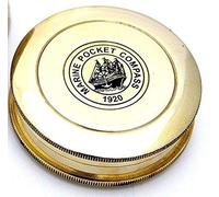Robert Frost Boussole de poche en laiton avec poème