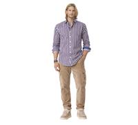 Robert Graham Chemise Pour Homme Rayée En Coton À Manches Longues Col Kent Luxe