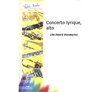 Partitions classique ROBERT MARTIN DONDEYNE D. - CONCERTO LYRIQUE, ALTO Saxophone