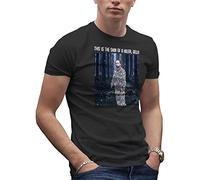 Robert Pattinson Shirt This is The Skin of a Killer Bella T-Shirt Noir pour Homme Size XL