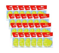 Robert Schroeder - Berlingo Bloc-notes adhésif 70 x 70 mm, 24 blocs, 50 feuilles par bloc, notes adhésives pour notes et listes de choses à faire, série pomme, vert fluo
