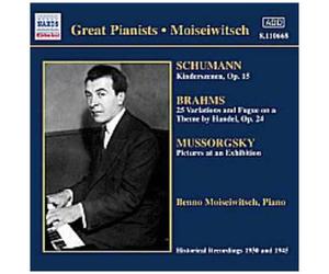 Robert Schumann - Johannes Brahms - Modeste Moussorgski : Great Pianists : Moiseiwitsch, Volume 1 (1927-1945)