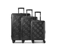 Roberto Cavalli Florence 4 roues Set de valises 3 pièces avec soufflet d'extension noir