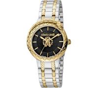 Roberto Cavalli by Franck Muller Femmes Analogique Quartz Montre avec Bracelet en Acier Inoxydable RV1L189M0081