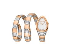 Roberto Cavalli by Franck Muller Montre analogique à Quartz Femme avec Bracelet en Acier Inoxydable RV1L186M0061, Gris Argent, Mode