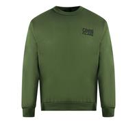 Roberto Cavalli CF062 Olive Homme Crew Neck Jumper