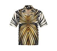 Roberto Cavalli - Chemise à Col Bowling Imprimé Or - Homme - Chemises - Multicolore - Taille: L