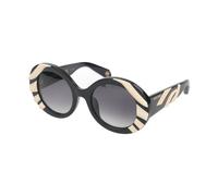 Roberto Cavalli, Femme, Accessoires, Noir, Taille: 52 MM Lunettes de Soleil Élégantes Noir Brillant