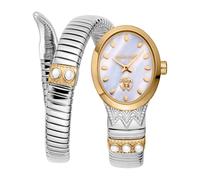 Roberto Cavalli Femmes Analogique Quartz Montre avec Bracelet en Acier Inoxydable RC5L104M0055