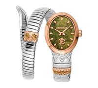 Roberto Cavalli Femmes Analogique Quartz Montre avec Bracelet en Acier Inoxydable RC5L104M0075