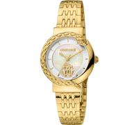 Roberto Cavalli Femmes Analogique Quartz Montre avec Bracelet en Acier Inoxydable RV1L156M1061