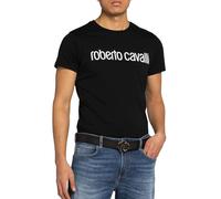 Roberto Cavalli Firenze Logo Imprimé de Luxe Ras Du Cou T-Shirt Retro Haut XL /