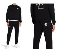 ROBERTO CAVALLI FIRENZE RC Jogginghose Sweatpants Monogramme Noir L