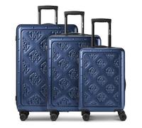 Roberto Cavalli Florence 4 roues Set de valises 3 pièces avec soufflet d'extension bleu