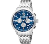 Roberto Cavalli Homme Analogique Quartz Montre avec Bracelet en Acier Inoxydable RC5G127M0065