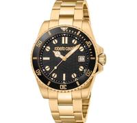 Roberto Cavalli Homme Analogique Quartz Montre avec Bracelet en Acier Inoxydable RC5G129M0075