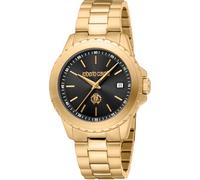 Roberto Cavalli Homme Analogique Quartz Montre avec Bracelet en Acier Inoxydable RC5G132M0055