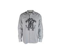 Roberto Cavalli, Homme, Chemises, Bleu, Taille: L Chemise Rayée