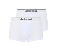Roberto Cavalli, Homme, Sous-vêtements, Blanc, Taille: L Cotton Boxers Bi-Pack