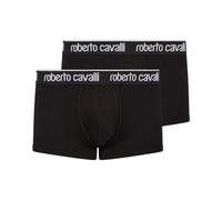 Roberto Cavalli, Homme, Sous-vêtements, Noir, Taille: 2XL Lot de deux boxers avec bande logo