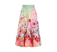 Roberto Cavalli - Jupe Midi Imprimé Fleurs de Miami - Femme - Jupes - Multicolore - Taille: 40 FR