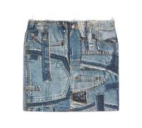 Roberto Cavalli - Jupe Mini en Denim Patchwork - Femme - Jupes - Bleu - Taille: 38 FR