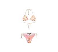Roberto Cavalli - Miami Flowers Print Top Bikini - Femme - Maillots de bain - Multicolore - Taille: 38 FR