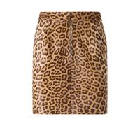 Roberto Cavalli - Mini Jupe Imprimé Peau de Léopard - Femme - Jupes - Brun - Taille: 38 FR