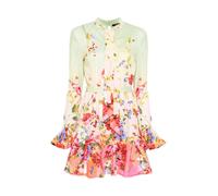 Roberto Cavalli - Mini-robe à volants et imprimé floral - Femme - Robes - Multicolore - Taille: 38 FR
