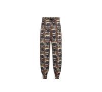 Roberto Cavalli - Pantalon de survêtement à imprimé panthère avec détails en forme de dent de tigre - Homme - Pantalons - Noir - Taille: S