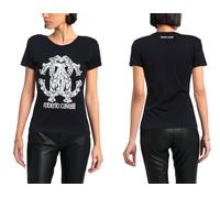 Roberto Cavalli Rc Lynx-Print Monogram T-Shirt En Coton Top Lounge Iconique L