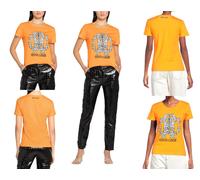 Roberto Cavalli Rc Lynx-Print Monogram T-Shirt En Coton Top Lounge Iconique XL