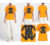 ROBERTO CAVALLI RC MONO LOGO OVERSIZE COTON T-SHIRT TOP LOUNGE ICONIQUE SHIRT M