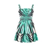 Roberto Cavalli - Robe Mini Imprimée Mer avec Volant - Femme - Robes - Bleu - Taille: 38 FR