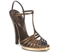 Roberto Cavalli Sandales à talon QDS627-PM027 in Doré 39