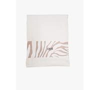 Roberto Cavalli Serviette éponge 70 x 140 cm, fabriquée en 100 % éponge de coton de 450 g/m², Art. Zebrage (ivoire)