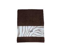 Roberto Cavalli Serviette éponge 70 x 140 cm, fabriquée en 100 % éponge de coton de 450 g/m², Art. Zebrage (marron)