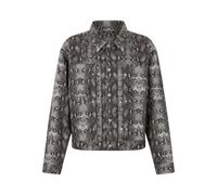 Roberto Cavalli - Veste en jean imprimé python - Homme - Vestes - Gris - Taille: XL