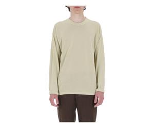 Roberto Collina - Maglia girocollo in crepe di cotone - Homme - Tops - Vert - Taille: S
