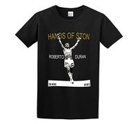 Roberto Duran Hands of Stone Boxing Legend Unisex Pure Cotton Short-Sleeve T-Shirts Black XXL