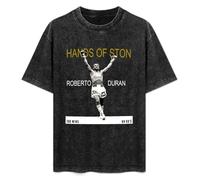 Roberto Duran Hands of Stone Boxing Men's T-Shirt Unisex Black Men Tees L