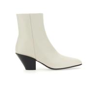Roberto Festa - Bottine en cuir à talon cubain - Femme - Chaussures - Blanc - Taille: 38 EU