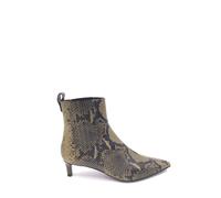 Roberto Festa - Bottines en Cuir Python Vert Militaire - Femme - Chaussures - Vert - Taille: 37 EU