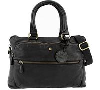 Roberto Romano SORRENTO 48202 Sac à main pour femme en cuir véritable Noir, Noir, ca. 24 x 38 x 8 cm, Sac pour femme