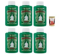 ROBERTS Borotalco Poudre fraîche Talc Bocal - 6x 100 gr Naturelle Absorbe efficacement l'humidité, rafraîchit et adoucit la peau, particulièrement adapté aux peaux sensibles + Italian Gourmet polpa