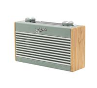 Roberts Enceinte sans fil Rambler Uno – Bluetooth, FM/DAB/DAB+ – bleu ciel, design rétro