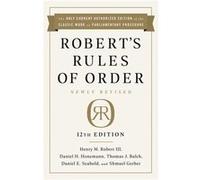 Roberts Rules of Order Newly Revised 12th edition by Thomas Balch Thomas Balch (Auteur)